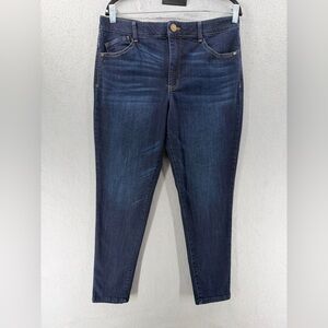 Democracy "Ab" Solution Dark Wash High-Rise Skinny Ankle Denim Jeans Womens 12